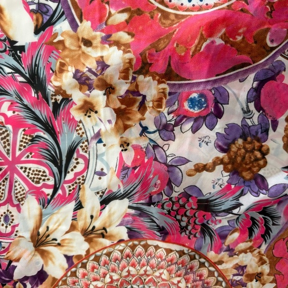 Umgee Kimono Medallion Floral Tassle Coverup Cardigan Colorful Women’s Size 1XL - Picture 5 of 13